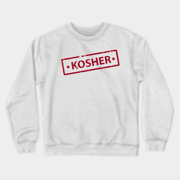 Kosher Stamp Crewneck Sweatshirt by ShockDesign